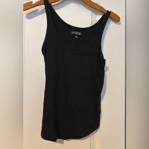 J.Crew Black Ribbed Tank Top - Women's Classic Scoop Neck size small
